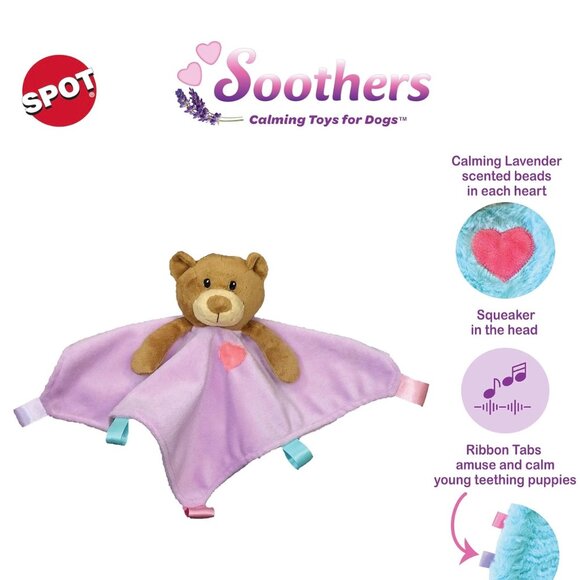 Soothers Dog Teddy Bear Toy & Blanket Calms & Provides Anxiety Relief  NEW - Picture 2 of 8